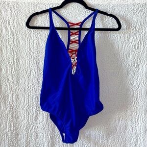 VENUS Racerback Strappy Cut Out One Piece Swimsuit